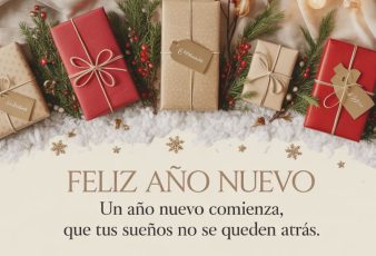 Feliz Año Nuevo Frases cortos para saludar y motivar