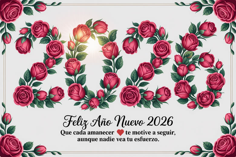 Feliz Año Nuevo 2026 Imágenes para dedicar