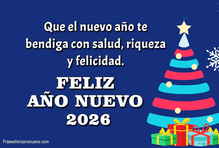 Frases de Feliz Año Nuevo 2026 Imágenes para FELICITAR