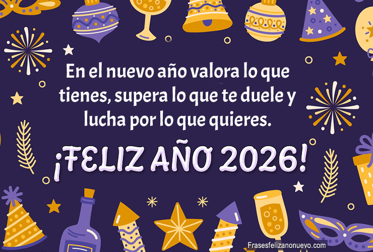Mejores deseos de Feliz Año Nuevo 2026 para Compartir