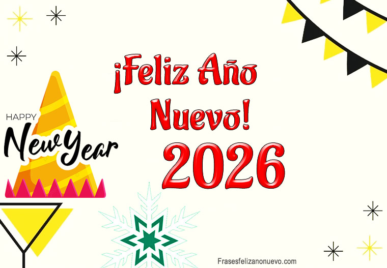 Bonitas Tarjetas Virtuales de Feliz Año Nuevo 2026