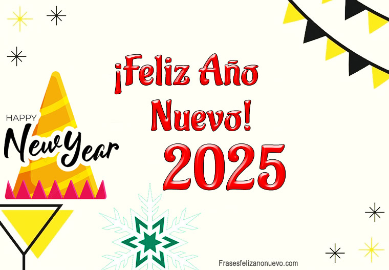 Tarjetas Virtuales de Feliz Año Nuevo 2025