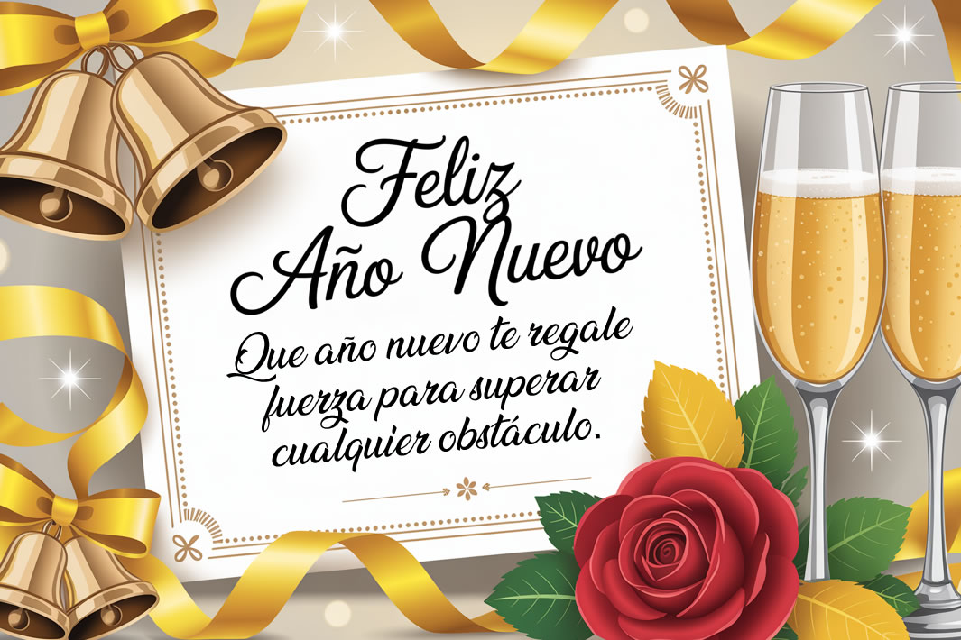 Tarjetas con Frases Cortos de Feliz Año 2026 Nuevo para Compartir